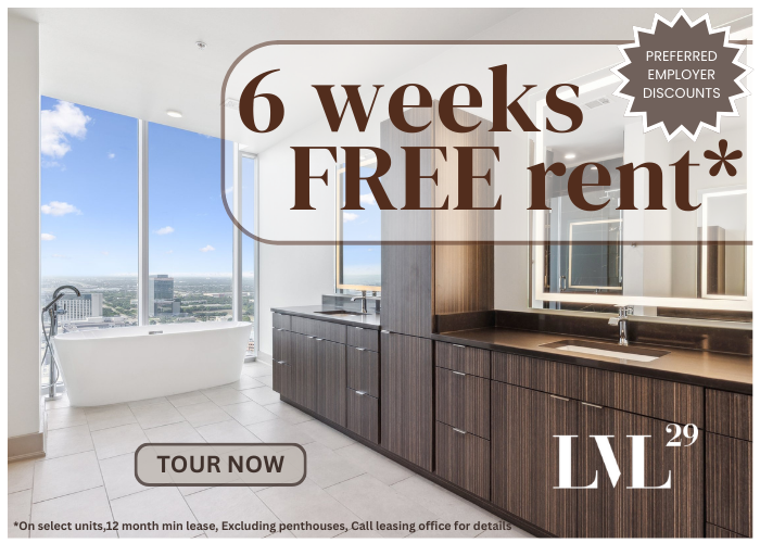 6 weeks free rent on at The LVL 29